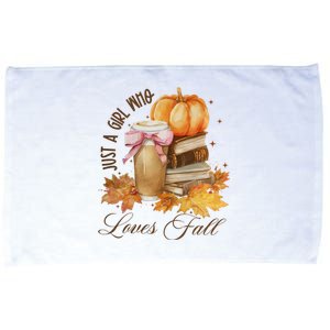 Just A Girl Who Loves Fall Microfiber Hand Towel