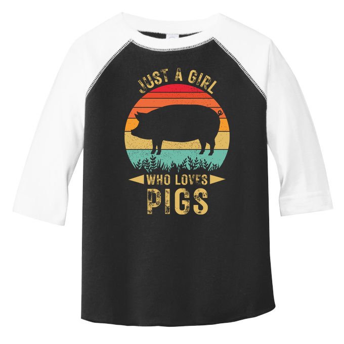Just A Girl Who Loves Pigs Toddler Fine Jersey T-Shirt