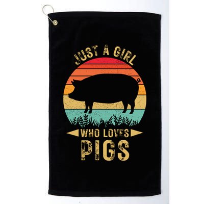 Just A Girl Who Loves Pigs Golf Towel