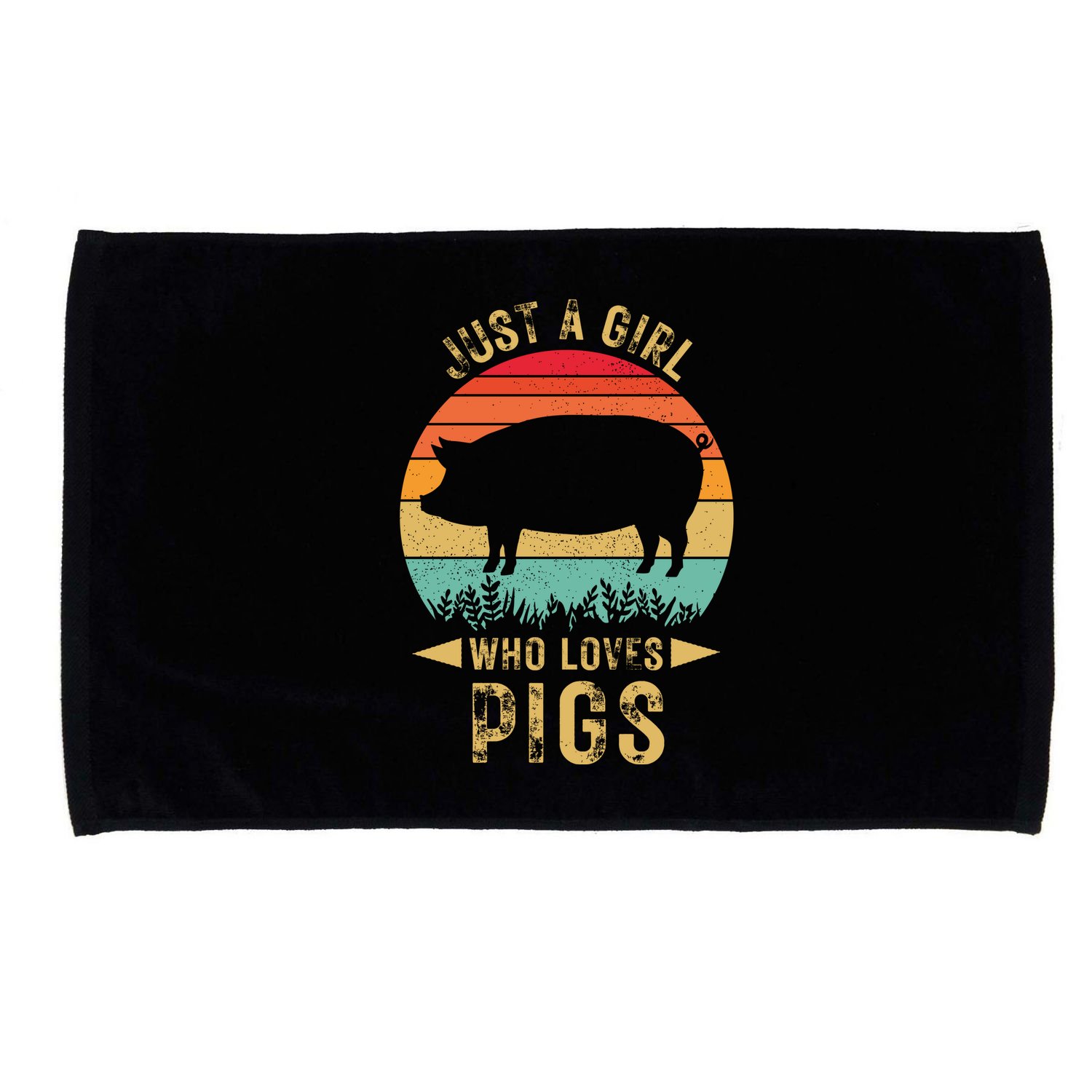 Just A Girl Who Loves Pigs Microfiber Hand Towel