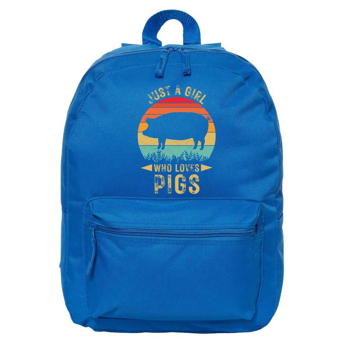 Just A Girl Who Loves Pigs 16 in Basic Backpack