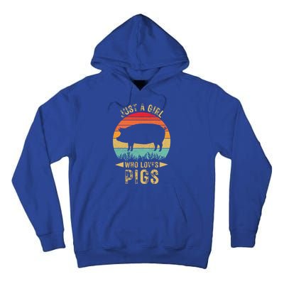 Just A Girl Who Loves Pigs Tall Hoodie