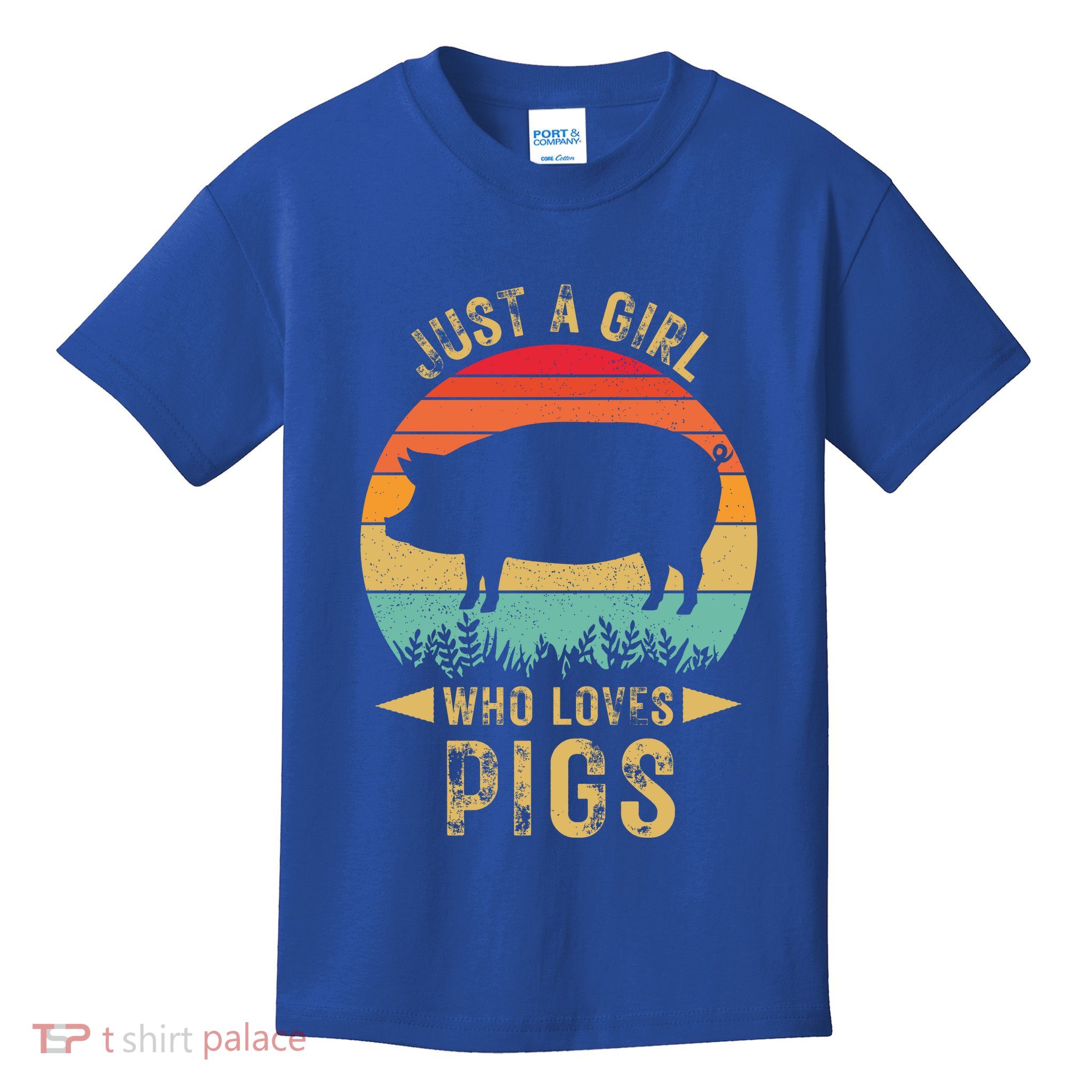 Just A Girl Who Loves Pigs Kids T-Shirt