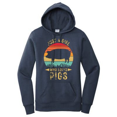 Just A Girl Who Loves Pigs Women's Pullover Hoodie