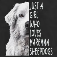 Just A Girl Who Loves Maremma Sheepdog 7 Panel Mesh Trucker Snapback Hat