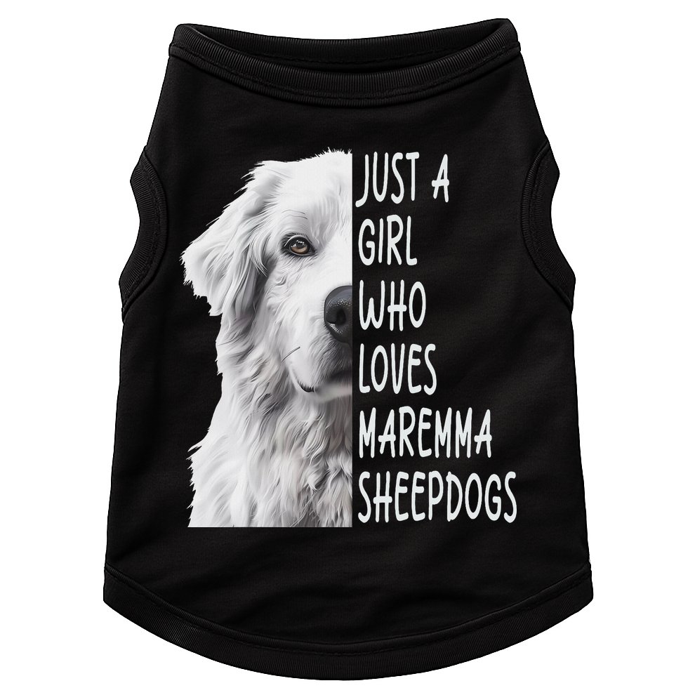 Just A Girl Who Loves Maremma Sheepdog Doggie Tank