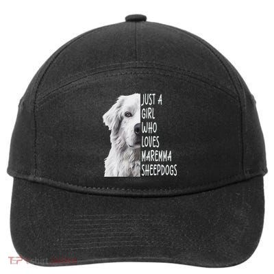 Just A Girl Who Loves Maremma Sheepdog 7-Panel Snapback Hat
