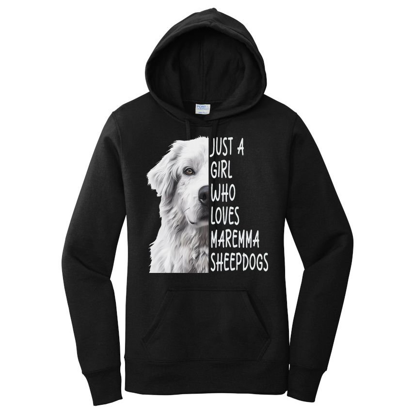 Just A Girl Who Loves Maremma Sheepdog Women's Pullover Hoodie