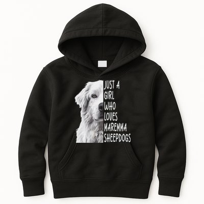 Just A Girl Who Loves Maremma Sheepdog Kids Hoodie