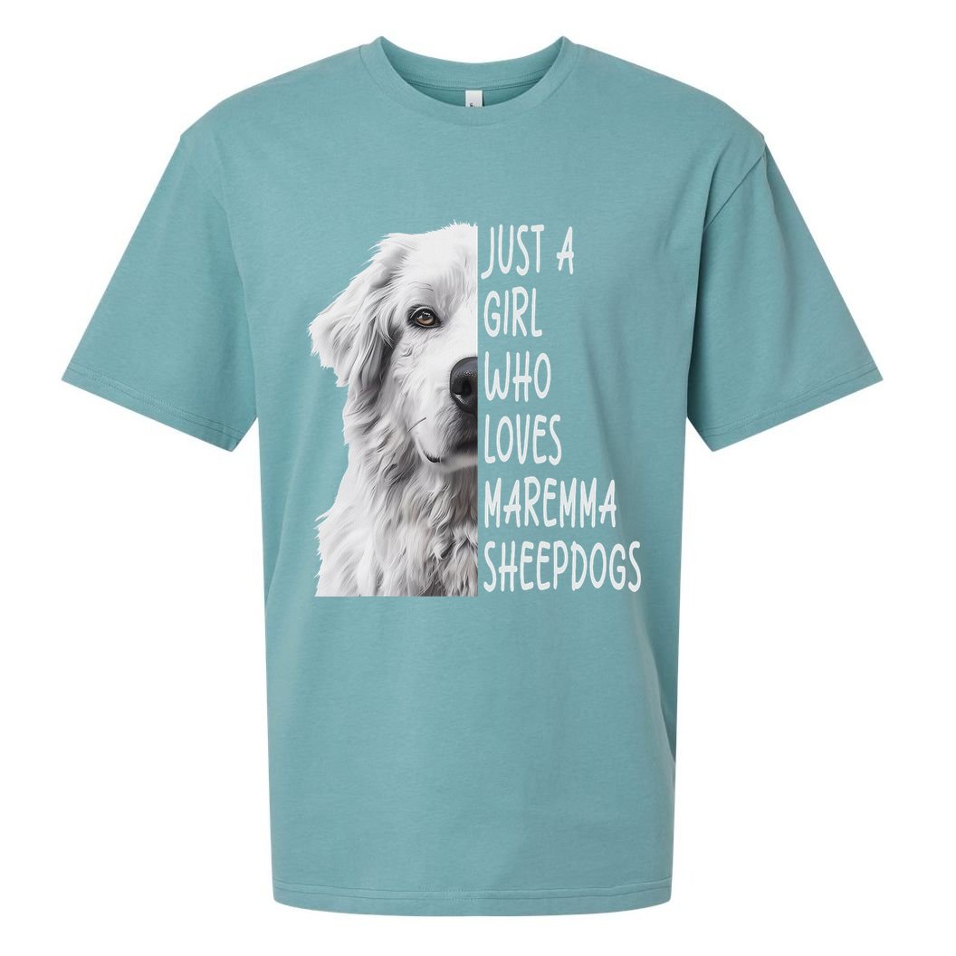 Just A Girl Who Loves Maremma Sheepdog Sueded Cloud Jersey T-Shirt