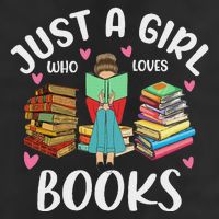 Just A Girl Who Loves Books Funny Books Lovers 7 Panel Mesh Trucker Snapback Hat