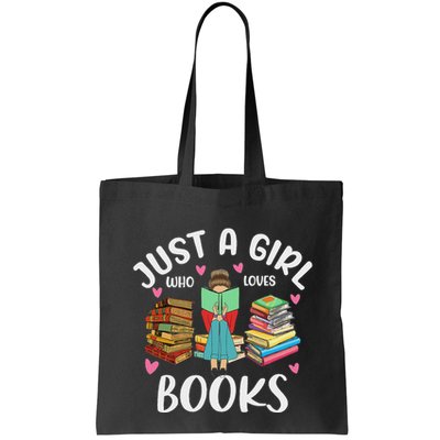 Just A Girl Who Loves Books Funny Books Lovers Bag