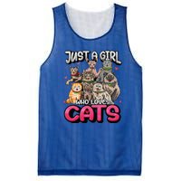 Just A Girl Who Loves Cats Cute Cat Lover Mesh Reversible Basketball Jersey Tank