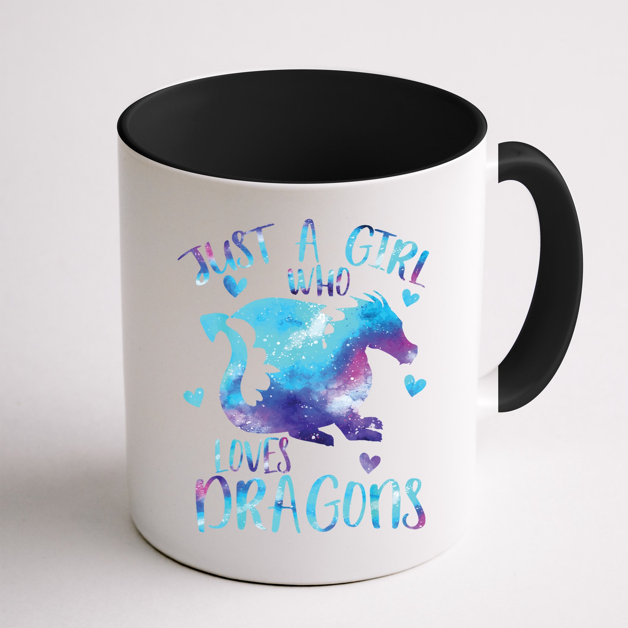 Just A Girl Who Loves Dragons Galaxy Space Dragon Cute Girls Mug
