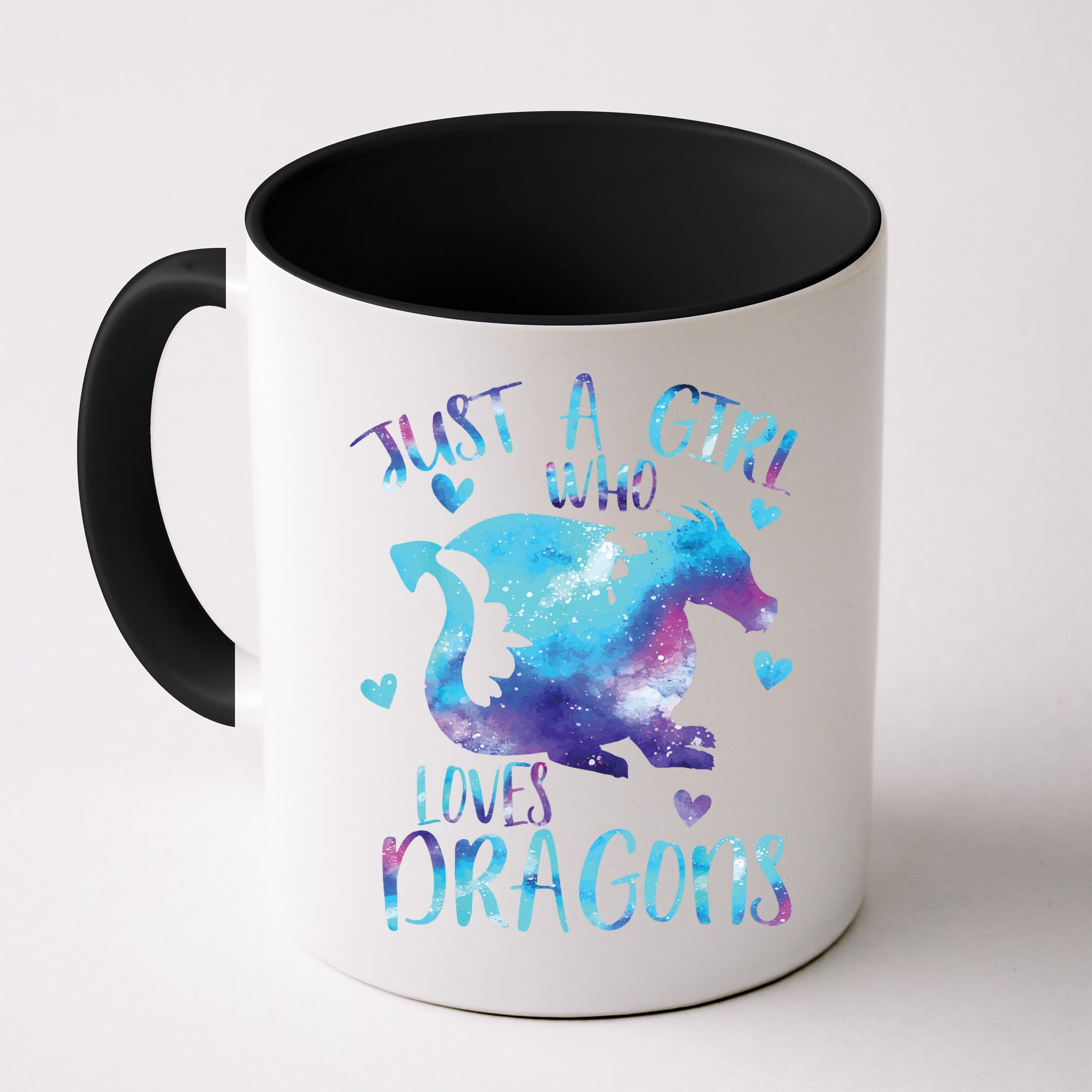 Just A Girl Who Loves Dragons Galaxy Space Dragon Cute Girls Mug
