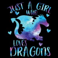 Just A Girl Who Loves Dragons Galaxy Space Dragon Cute Girls Mug