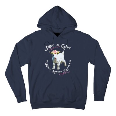 Just A Girl Who Loves Goats | Goat Farm Crazy Lady Gift Hoodie