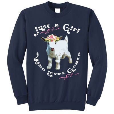 Just A Girl Who Loves Goats | Goat Farm Crazy Lady Gift Sweatshirt