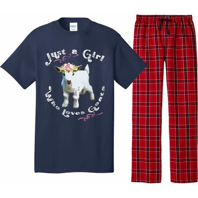 Just A Girl Who Loves Goats | Goat Farm Crazy Lady Gift Pajama Set