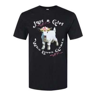 Just A Girl Who Loves Goats | Goat Farm Crazy Lady Gift Softstyle CVC T-Shirt