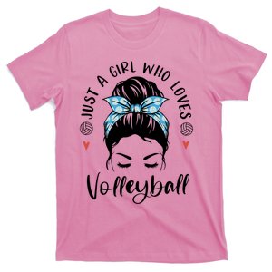 Just A Girl Who Loves Volleyball Gifts For Teen Girls Gift T-Shirt