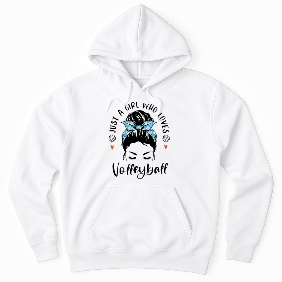 Just A Girl Who Loves Volleyball Gifts For Teen Girls Gift Hoodie