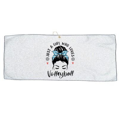 Just A Girl Who Loves Volleyball Gifts For Teen Girls Gift Large Microfiber Waffle Golf Towel