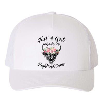 Just A Girl Who Loves Highland Cows Women Yupoong Adult 5-Panel Trucker Hat