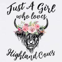 Just A Girl Who Loves Highland Cows Women Sweatshirt