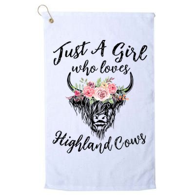 Just A Girl Who Loves Highland Cows Women Golf Towel