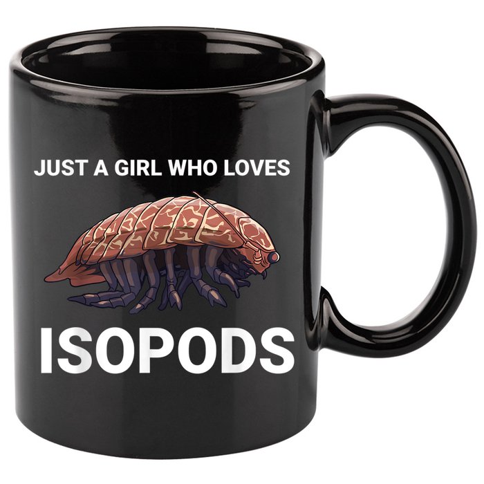 Just A Girl Who Loves Isopods Cute Isopod 11oz C Handle Ceramic Mug