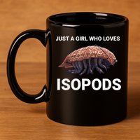 Just A Girl Who Loves Isopods Cute Isopod 11oz C Handle Ceramic Mug