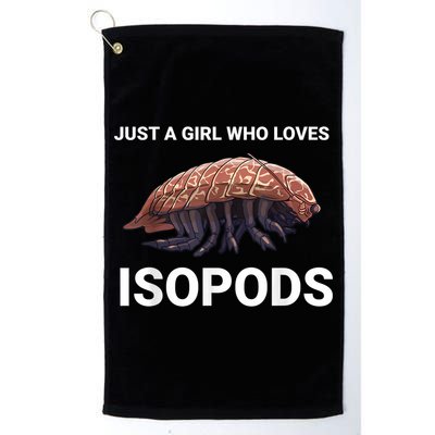 Just A Girl Who Loves Isopods Cute Isopod Golf Towel