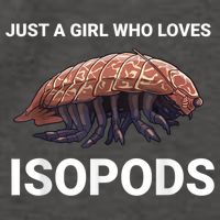 Just A Girl Who Loves Isopods Cute Isopod Vector Backpack