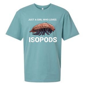 Just A Girl Who Loves Isopods Cute Isopod Sueded Cloud Jersey T-Shirt