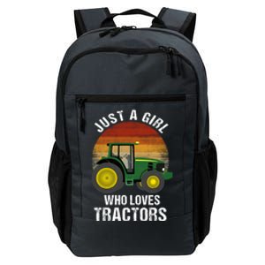 Just A Girl Who Loves Tractors Daily Commute Backpack