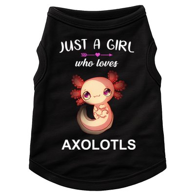 Just A Girl Who Loves Axolotls Doggie Tank