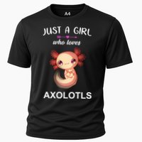 Just A Girl Who Loves Axolotls Cooling Performance Crew T-Shirt