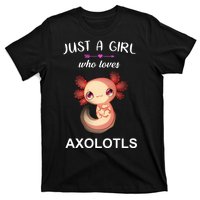 Just A Girl Who Loves Axolotls T-Shirt