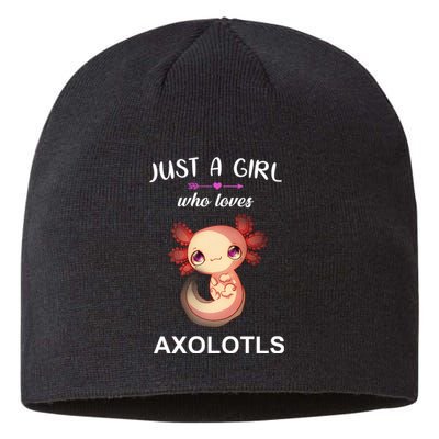 Just A Girl Who Loves Axolotls Sustainable Beanie