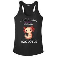 Just A Girl Who Loves Axolotls Ladies PosiCharge Competitor Racerback Tank