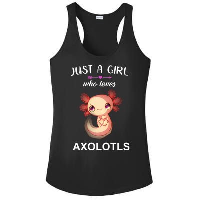 Just A Girl Who Loves Axolotls Ladies PosiCharge Competitor Racerback Tank