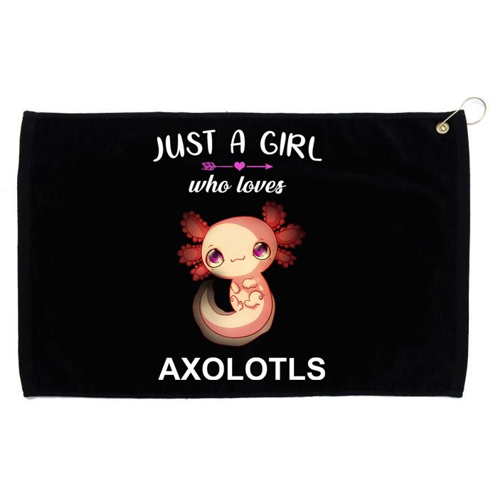 Just A Girl Who Loves Axolotls Grommeted Golf Towel