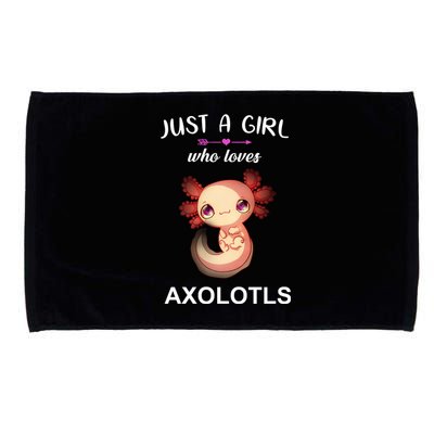 Just A Girl Who Loves Axolotls Microfiber Hand Towel