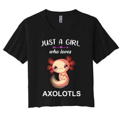 Just A Girl Who Loves Axolotls Crop Top