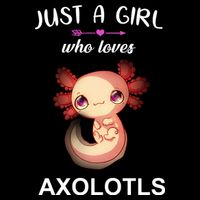 Just A Girl Who Loves Axolotls Kids Sweatshirt