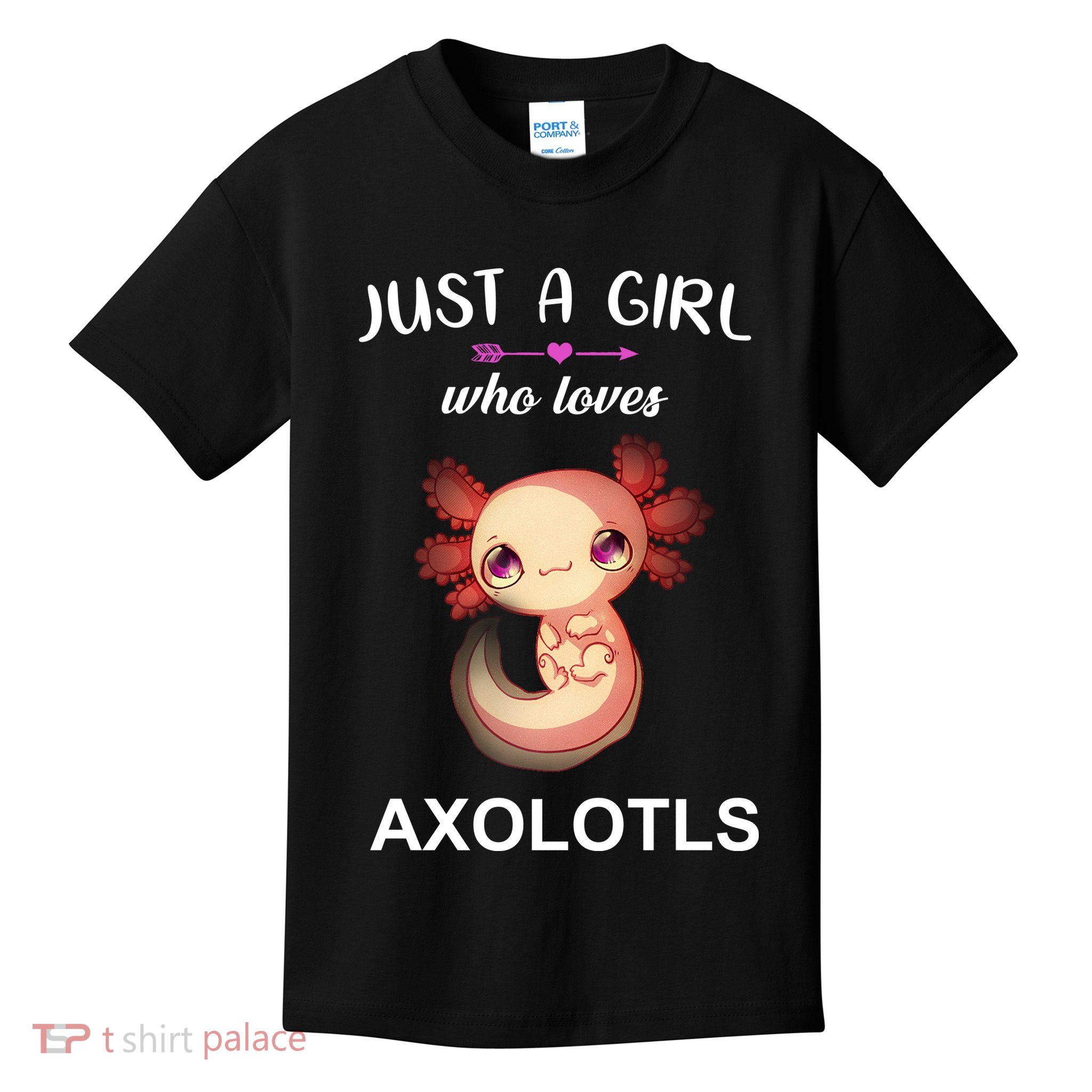 Just A Girl Who Loves Axolotls Kids T-Shirt