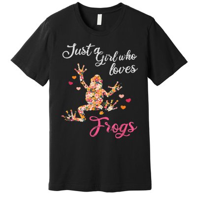 Just A Girl Who Loves Frogs Premium T-Shirt