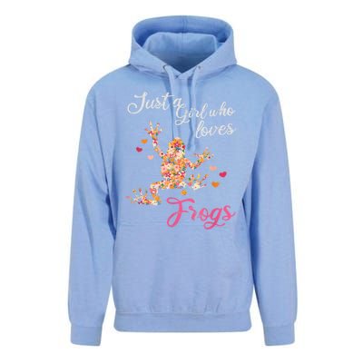 Just A Girl Who Loves Frogs Unisex Surf Hoodie