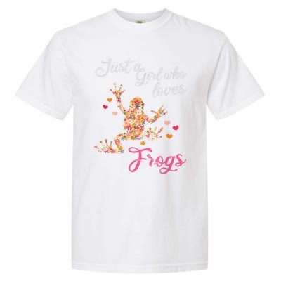 Just A Girl Who Loves Frogs Garment-Dyed Heavyweight T-Shirt